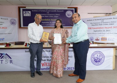 Dr. Shilpi Jain <br>Best Researcher Award <br>Poornima College of Engineering, Jaipur