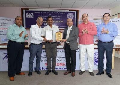 Dr. H P Agrawal <br>Best Faculty Award <br>JK Lakshmipat Unniversity, Jaipur